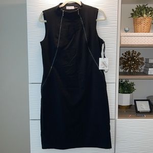 New with tags - great dress for work or going out! Black Calvin Klein w/ zippers
